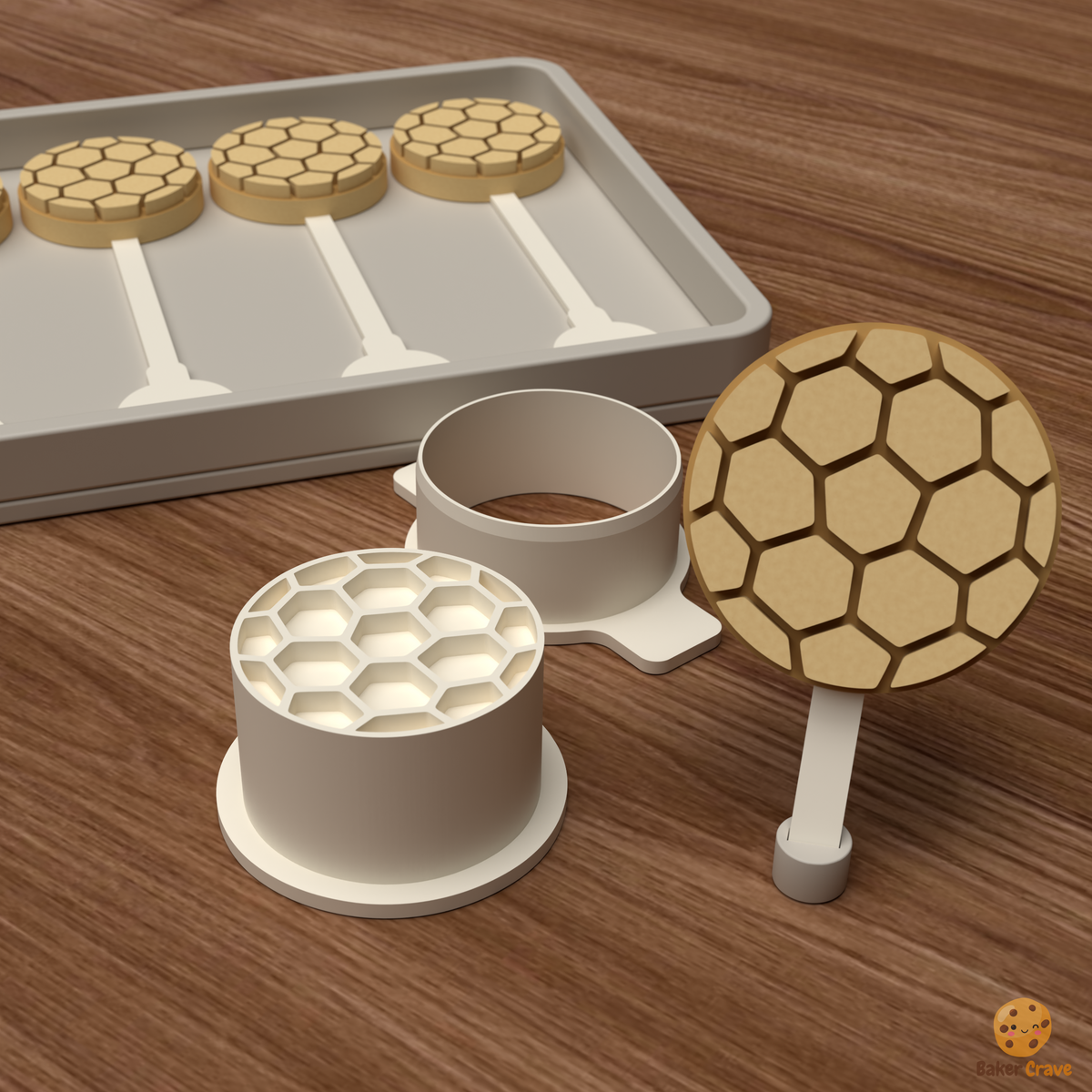 Soccer Ball Cake Pop Mold STL File