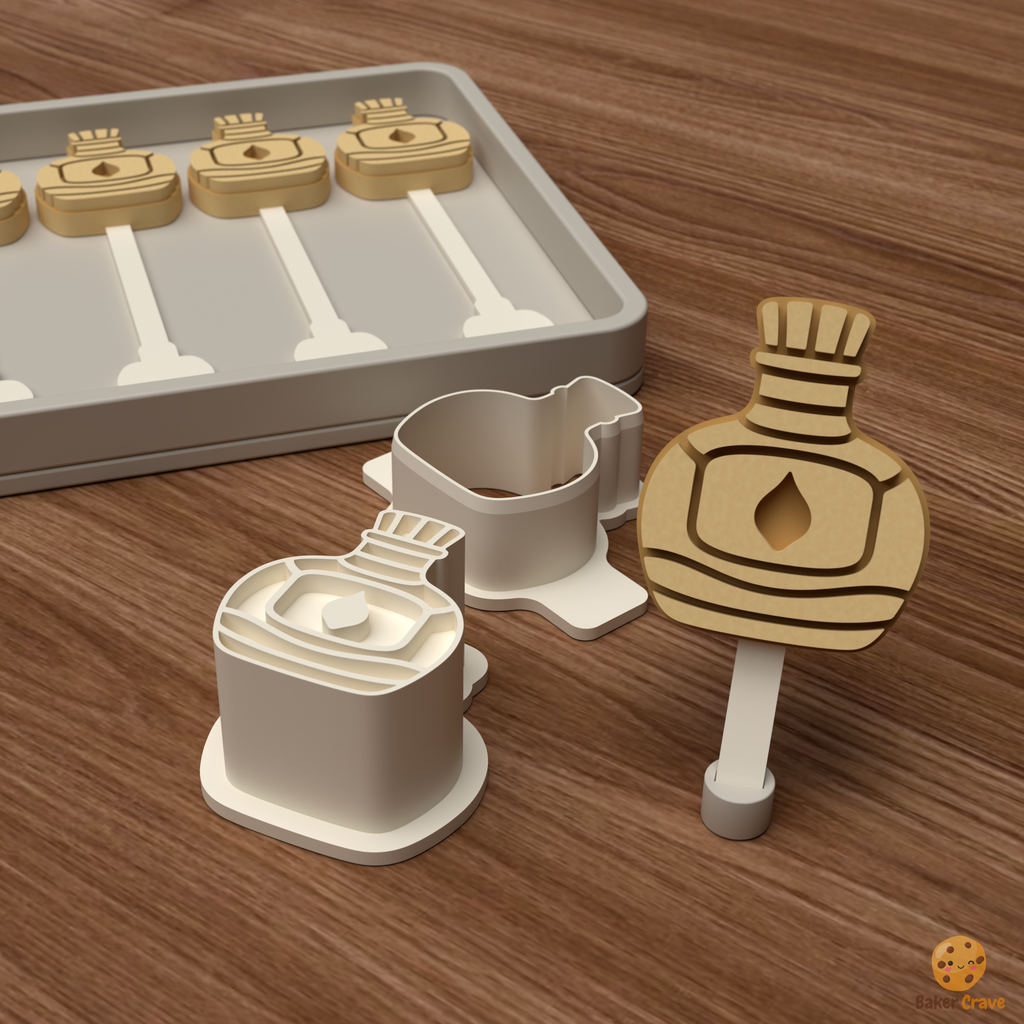 Potion Bottle Cake Pop Mold STL File