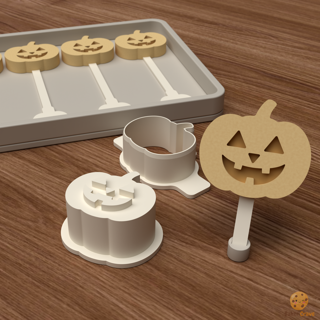 Jack O Lantern Cake Pop Mold STL File