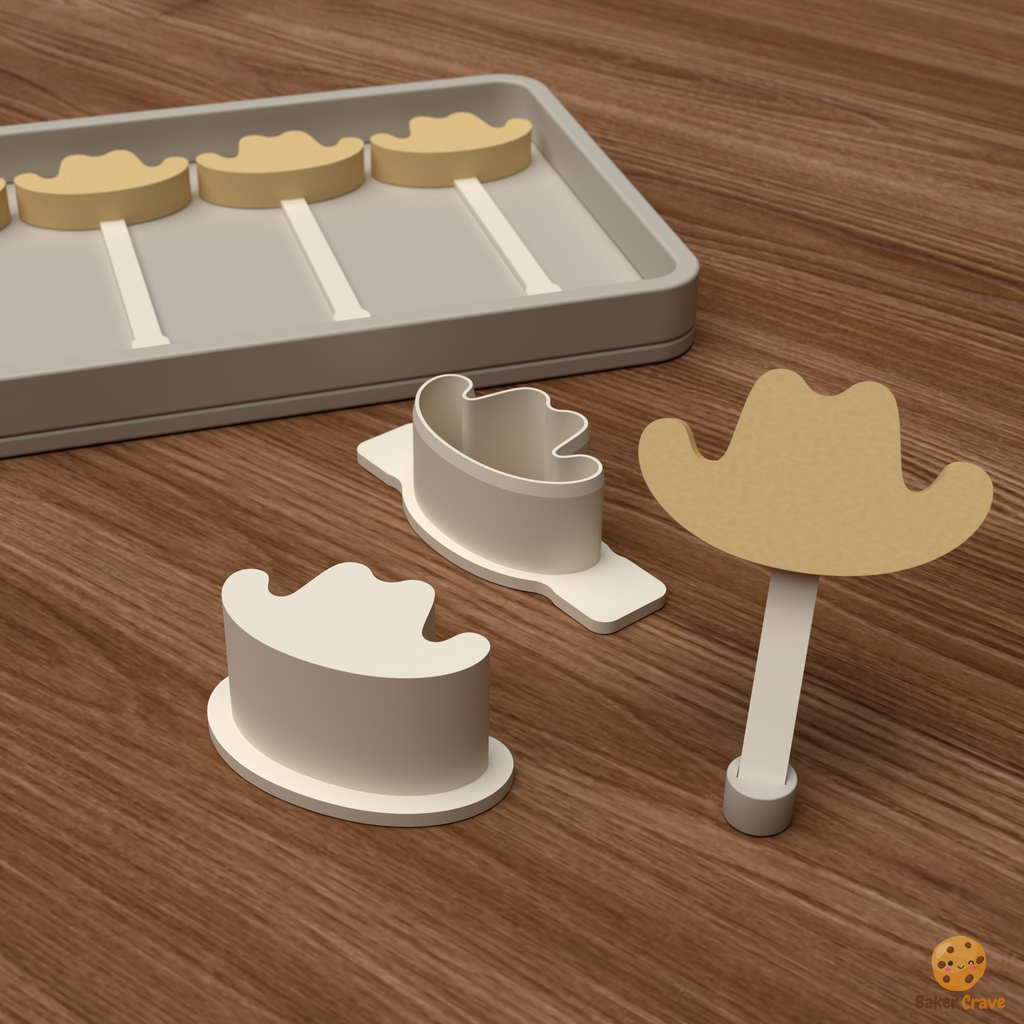 Cowboy Hat Cake Pop Mold STL File