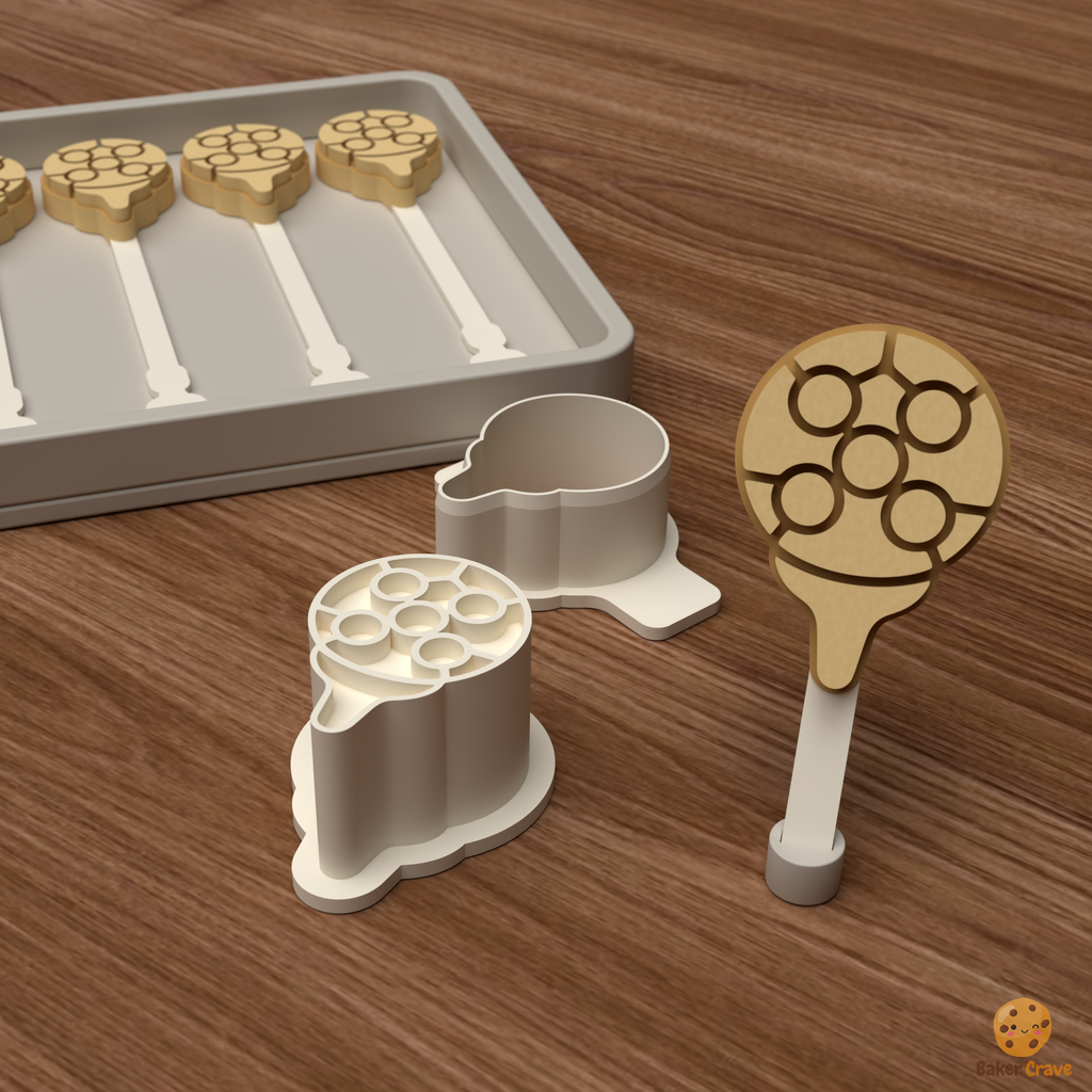 Golf Ball On Tee Cake Pop Mold STL File