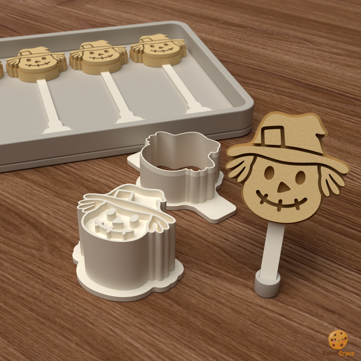 Scarecrow Cake Pop Mold STL File