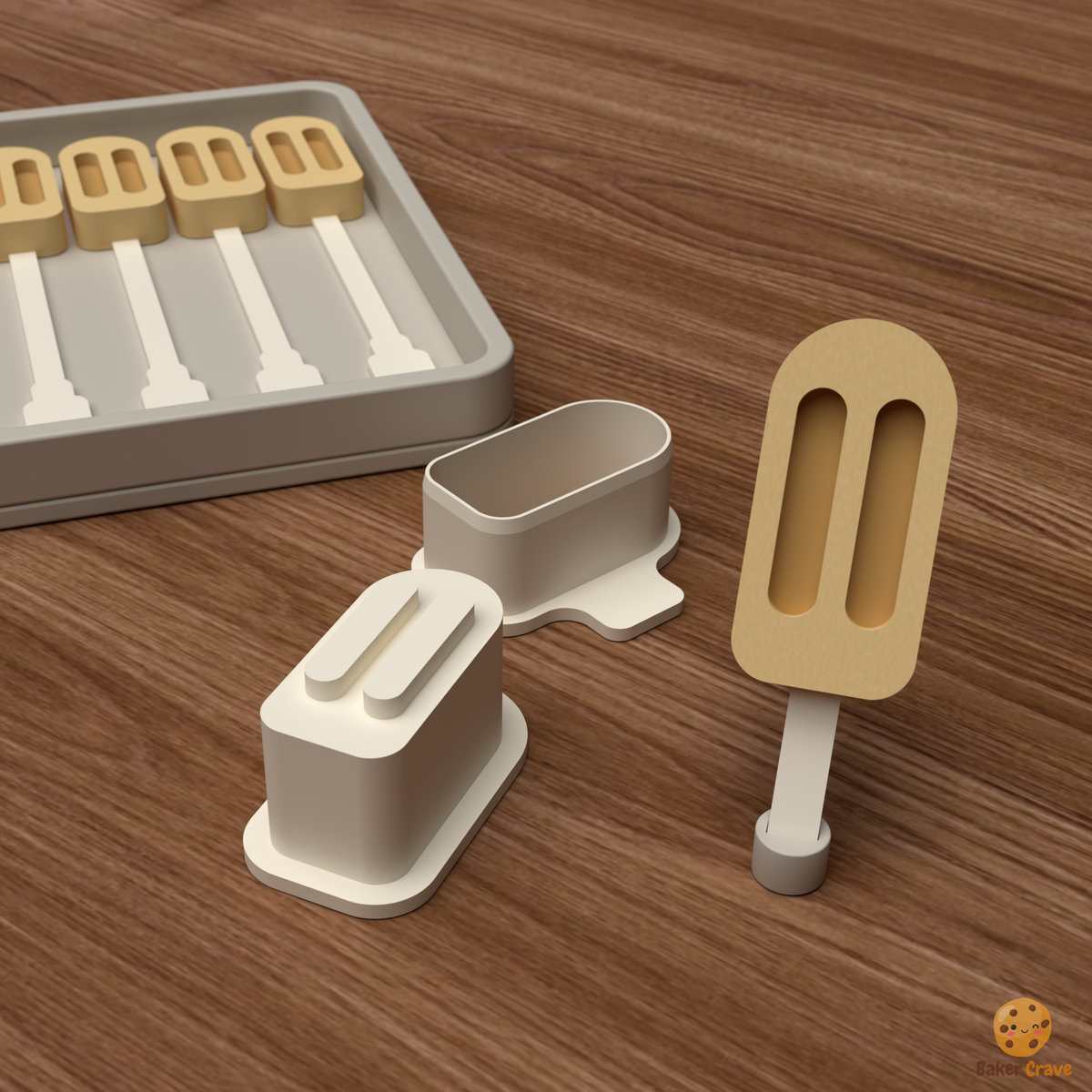 Fillable Cakesicle Cake Pop Mold STL File
