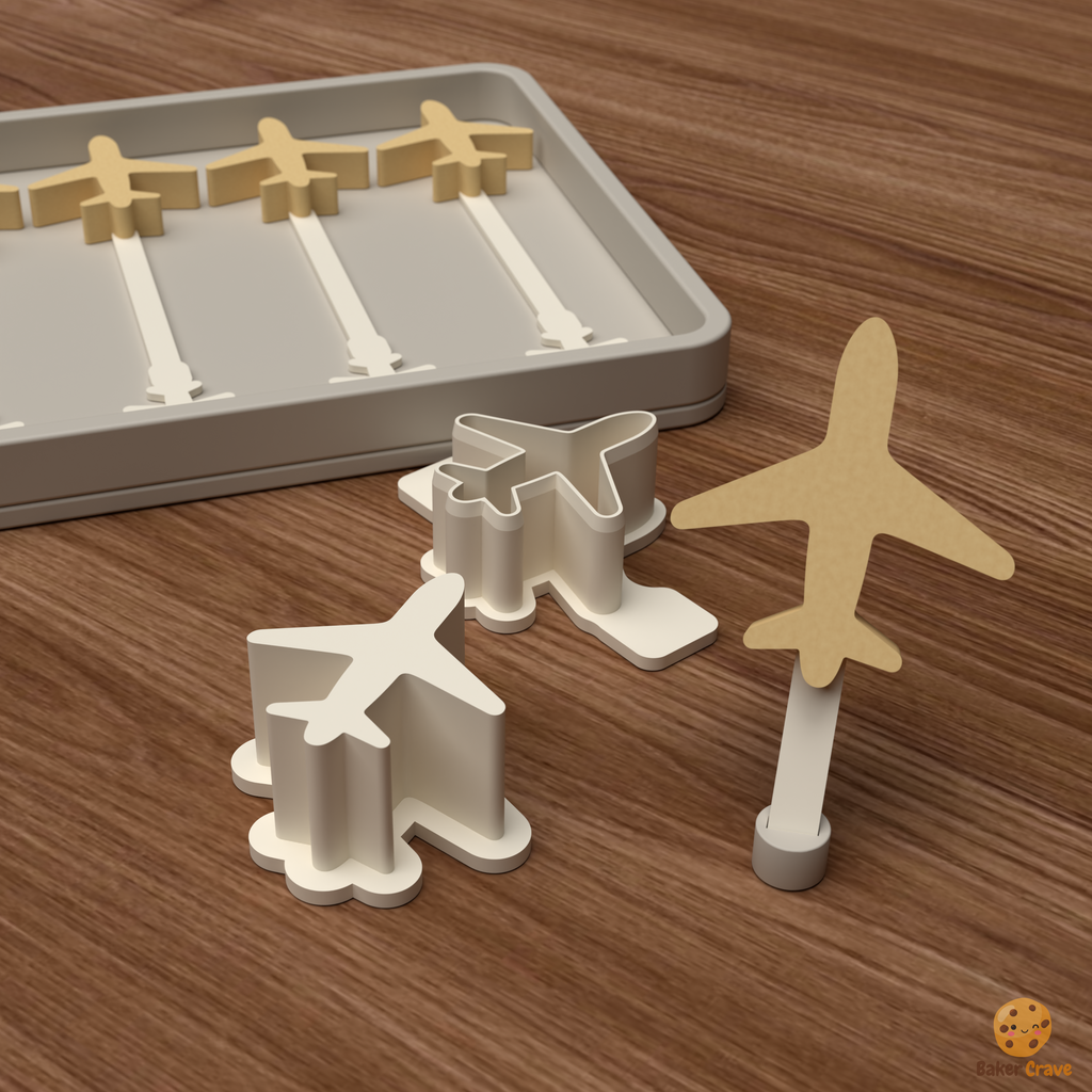 Airplane Cake Pop Mold STL File