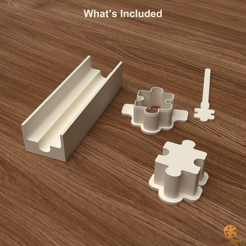 Puzzle Piece Cake Pop Mold STL File