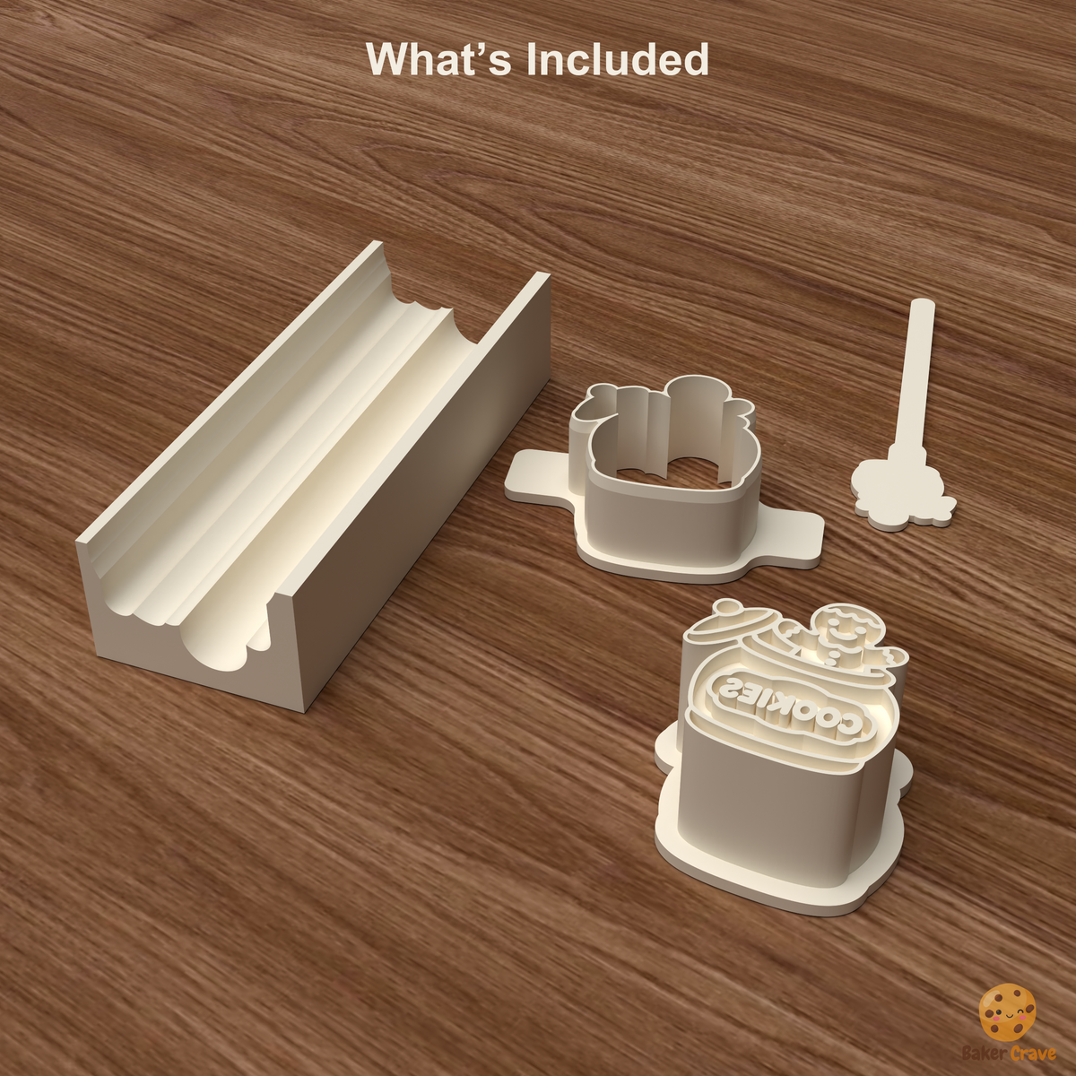 Gingerbread Cookie Jar Cake Pop Mold STL File