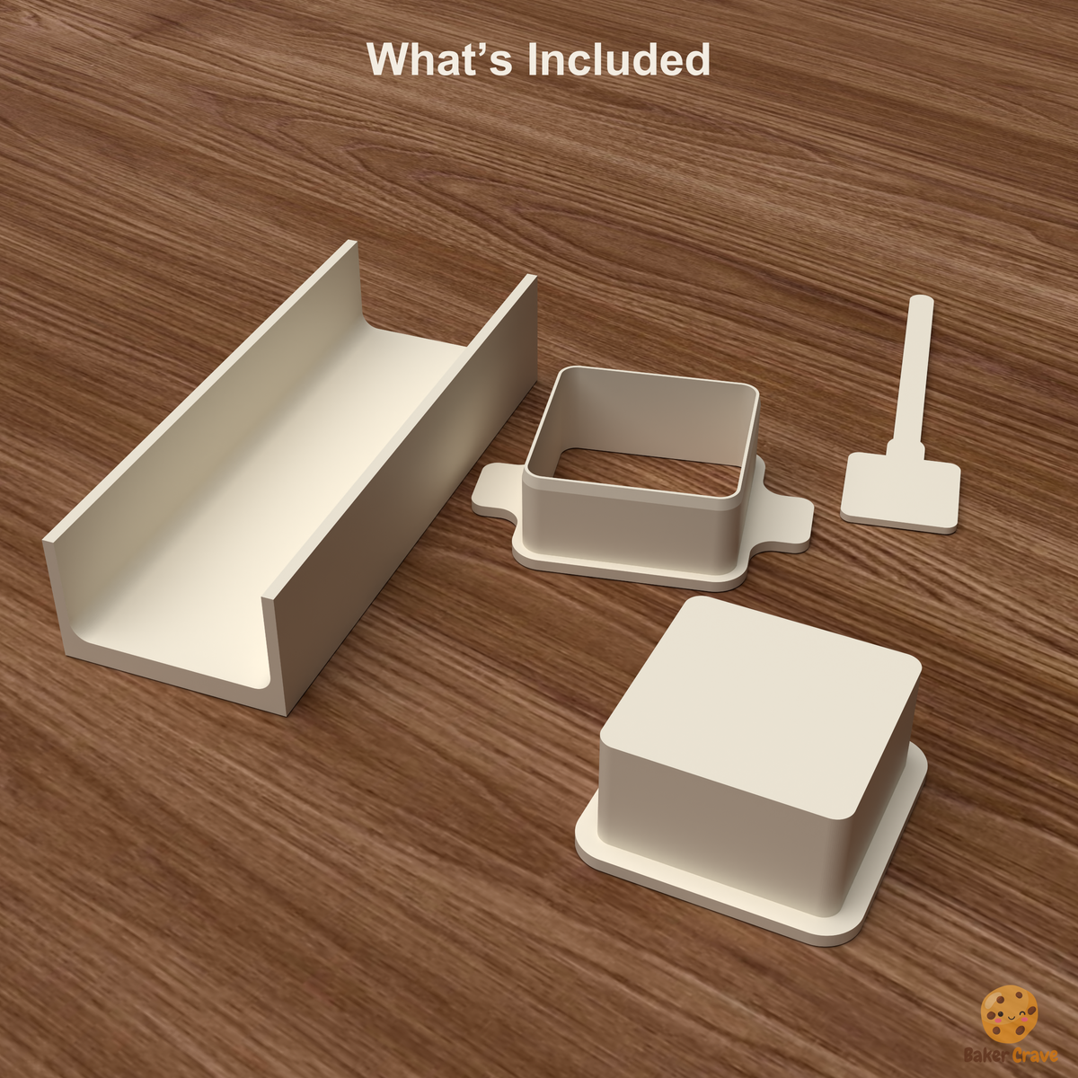 Square Cake Pop Mold STL File