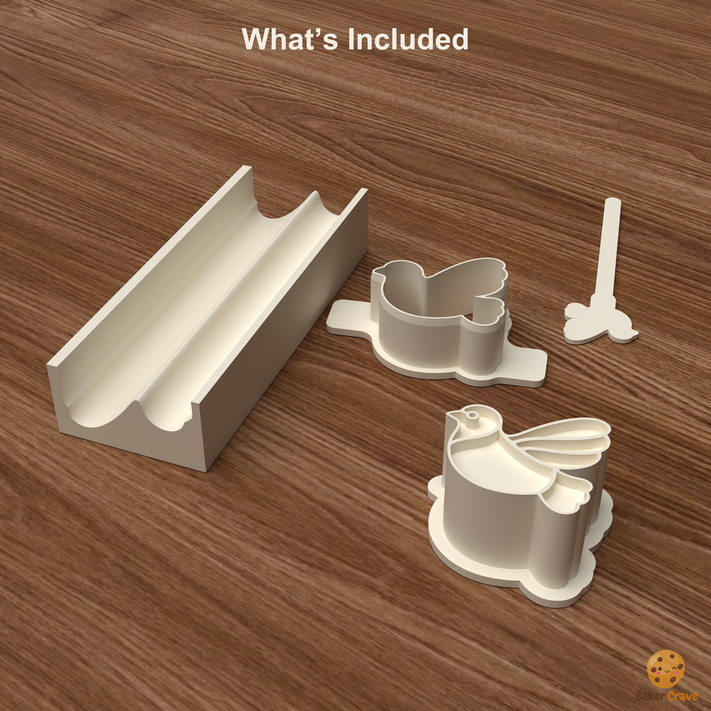 Dove Cake Pop Mold STL File