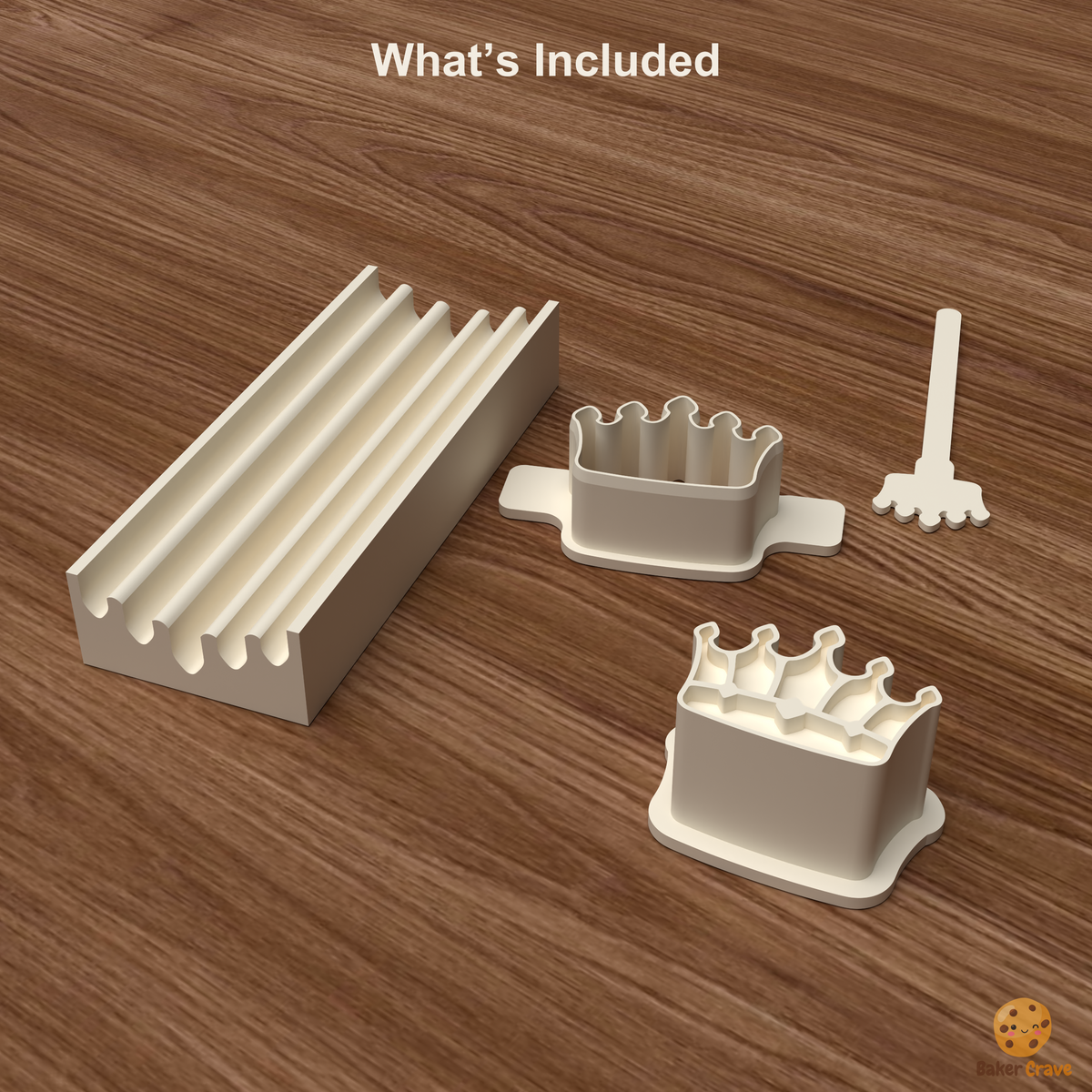 Crown Cake Pop Mold STL File