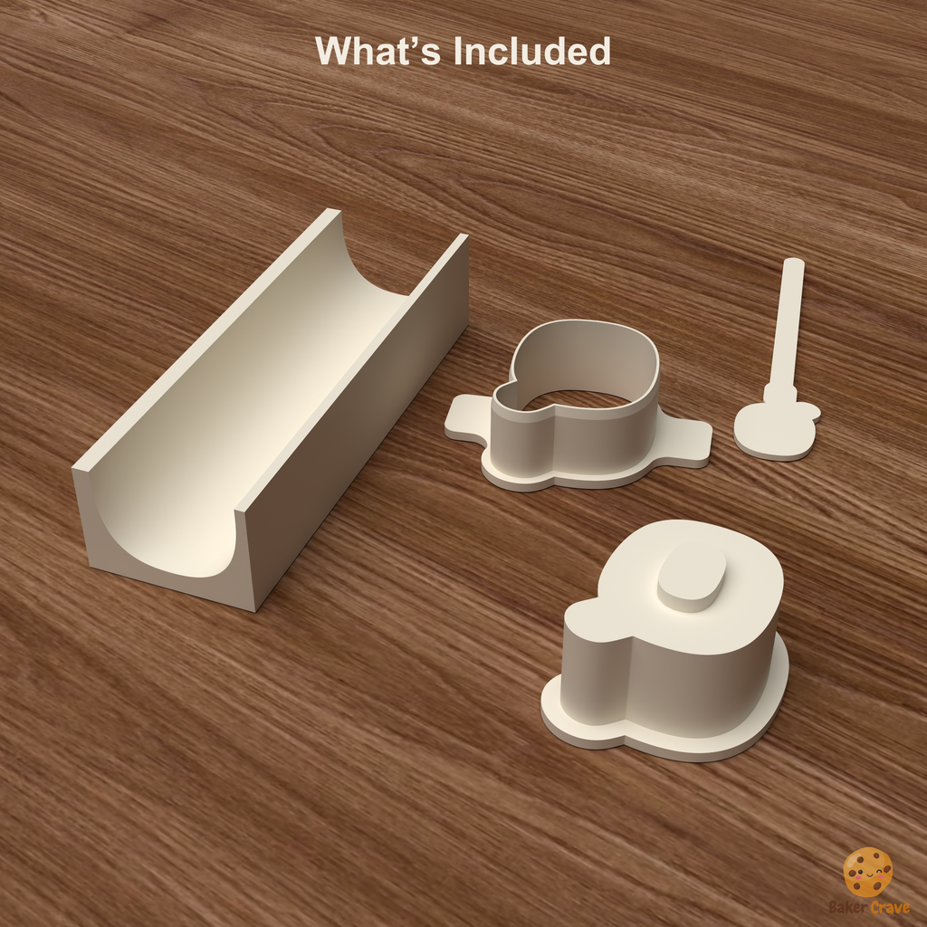 Letter Q Cake Pop Mold STL File