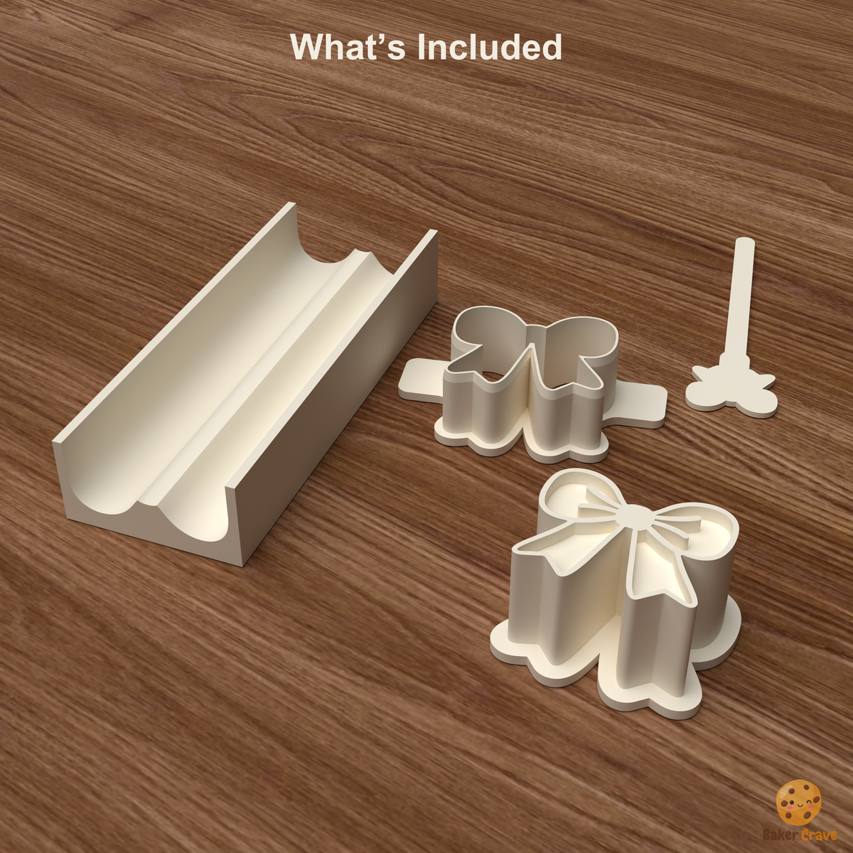 Christmas Gift Bow Cake Pop Mold STL File