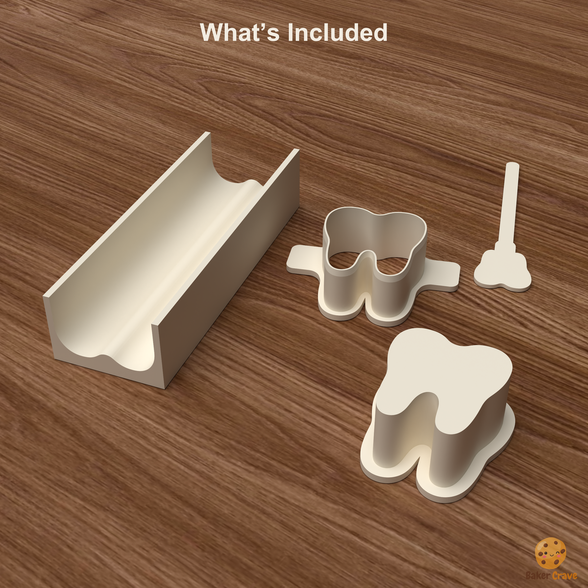 Tooth Cake Pop Mold STL File