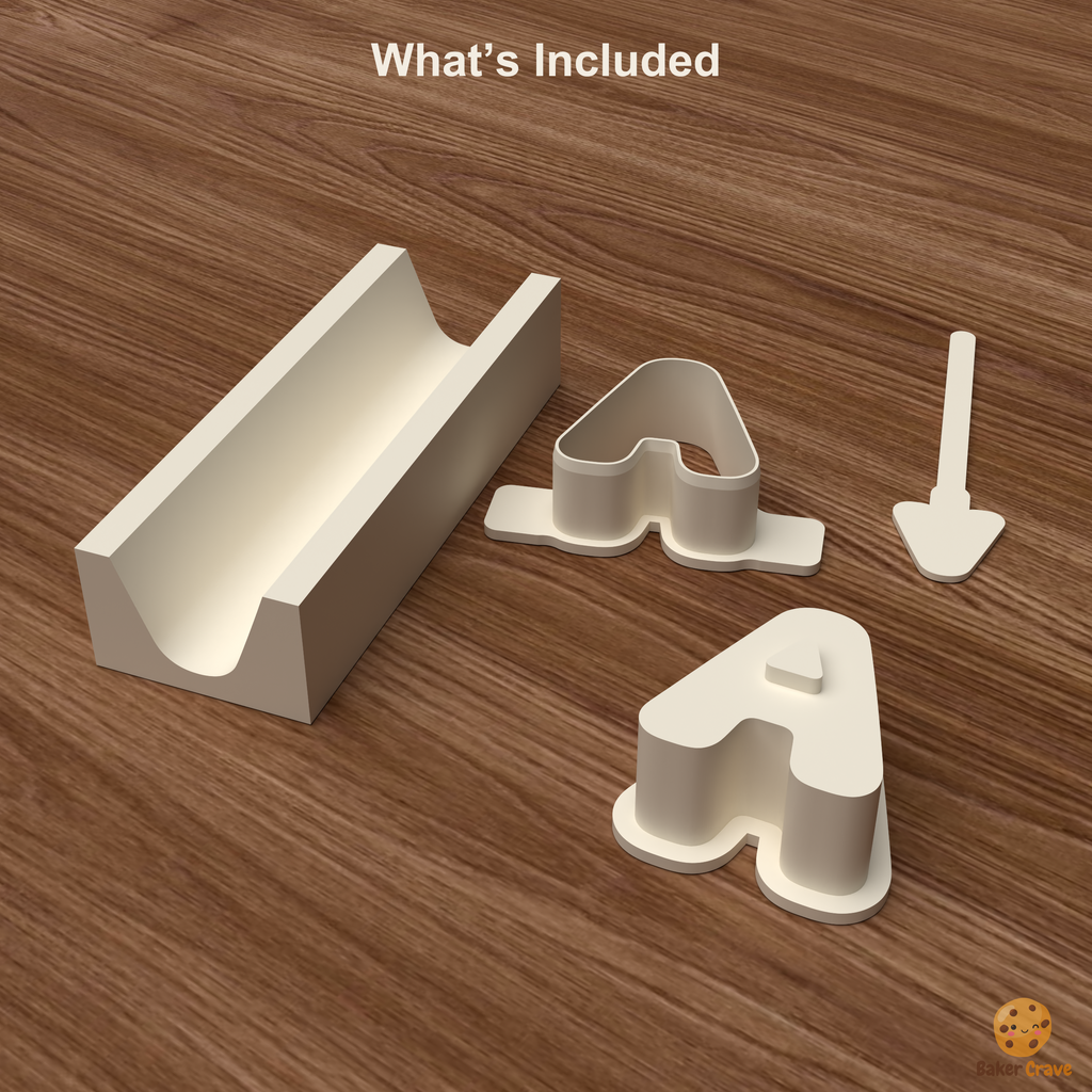 Letter A Cake Pop Mold STL File