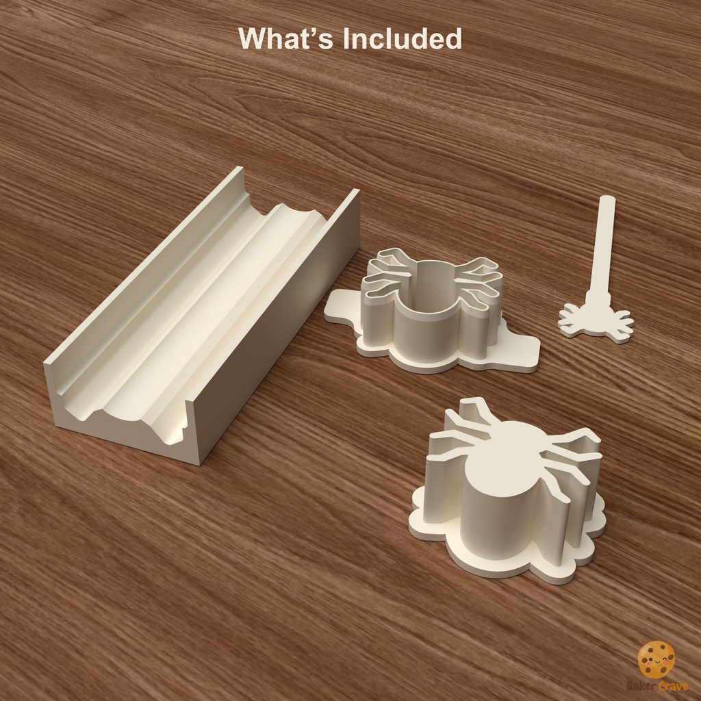 Spider Cake Pop Mold STL File