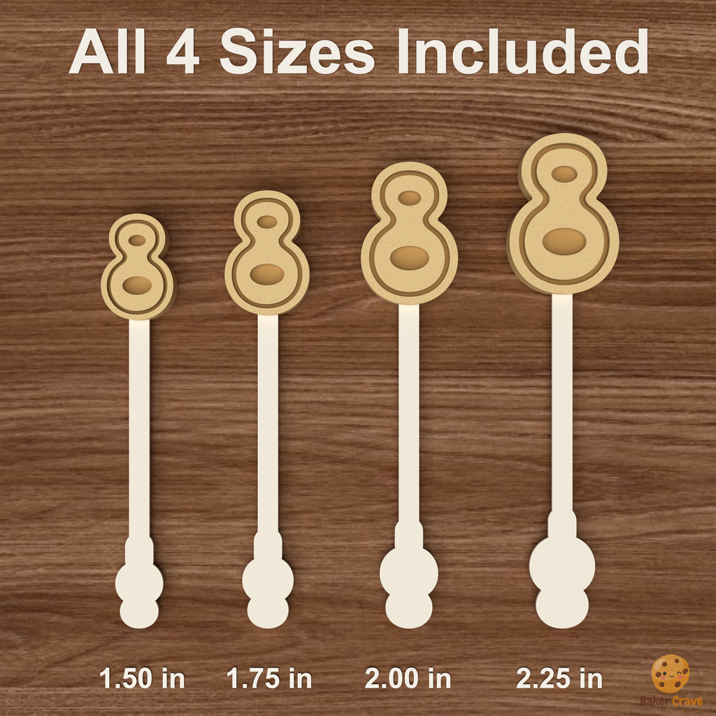 Number 8 Cake Pop Mold STL File