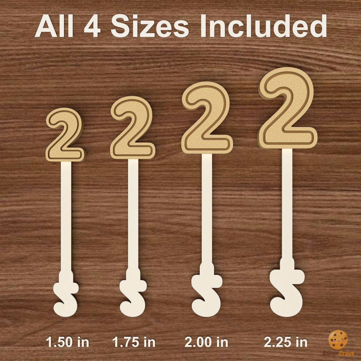 Number 2 Cake Pop Mold STL File