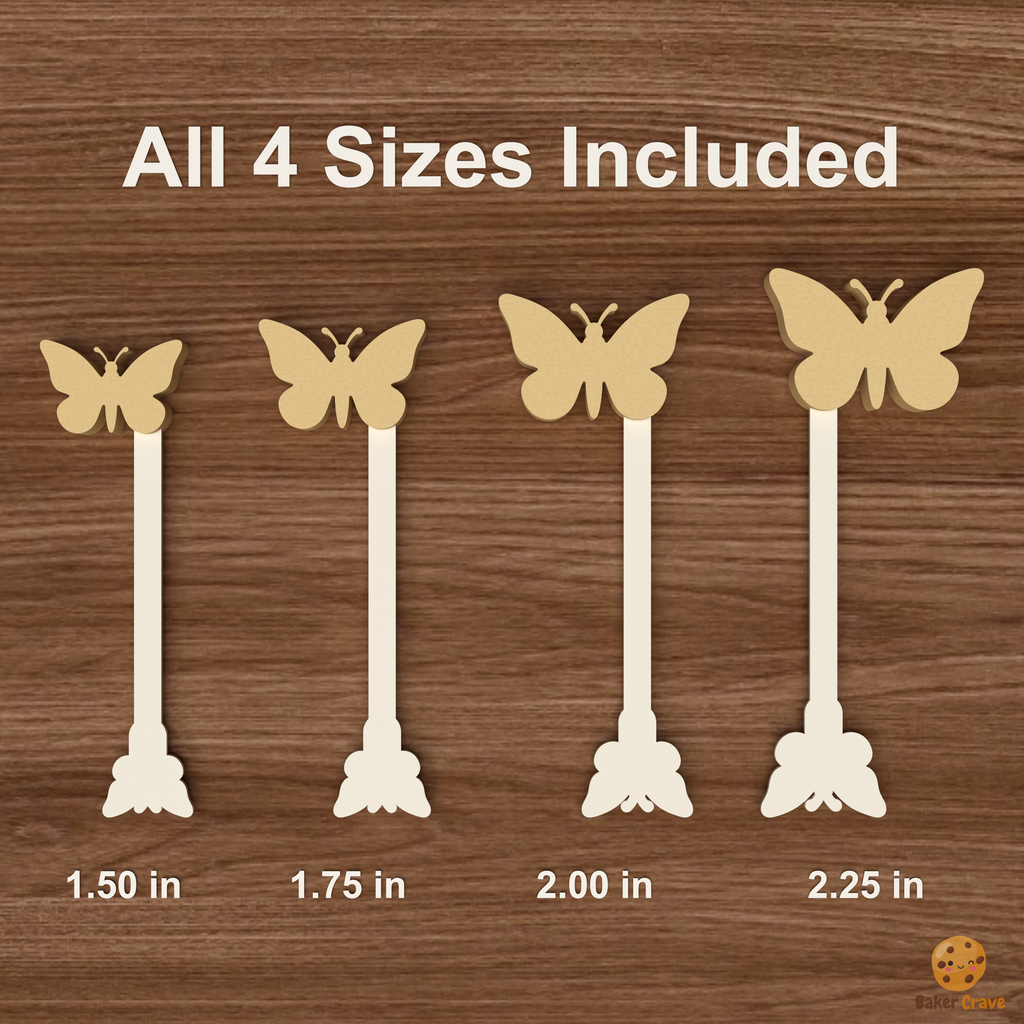Butterfly Cake Pop Mold STL File