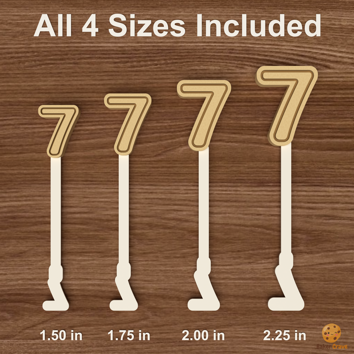 Number 7 Cake Pop Mold STL File