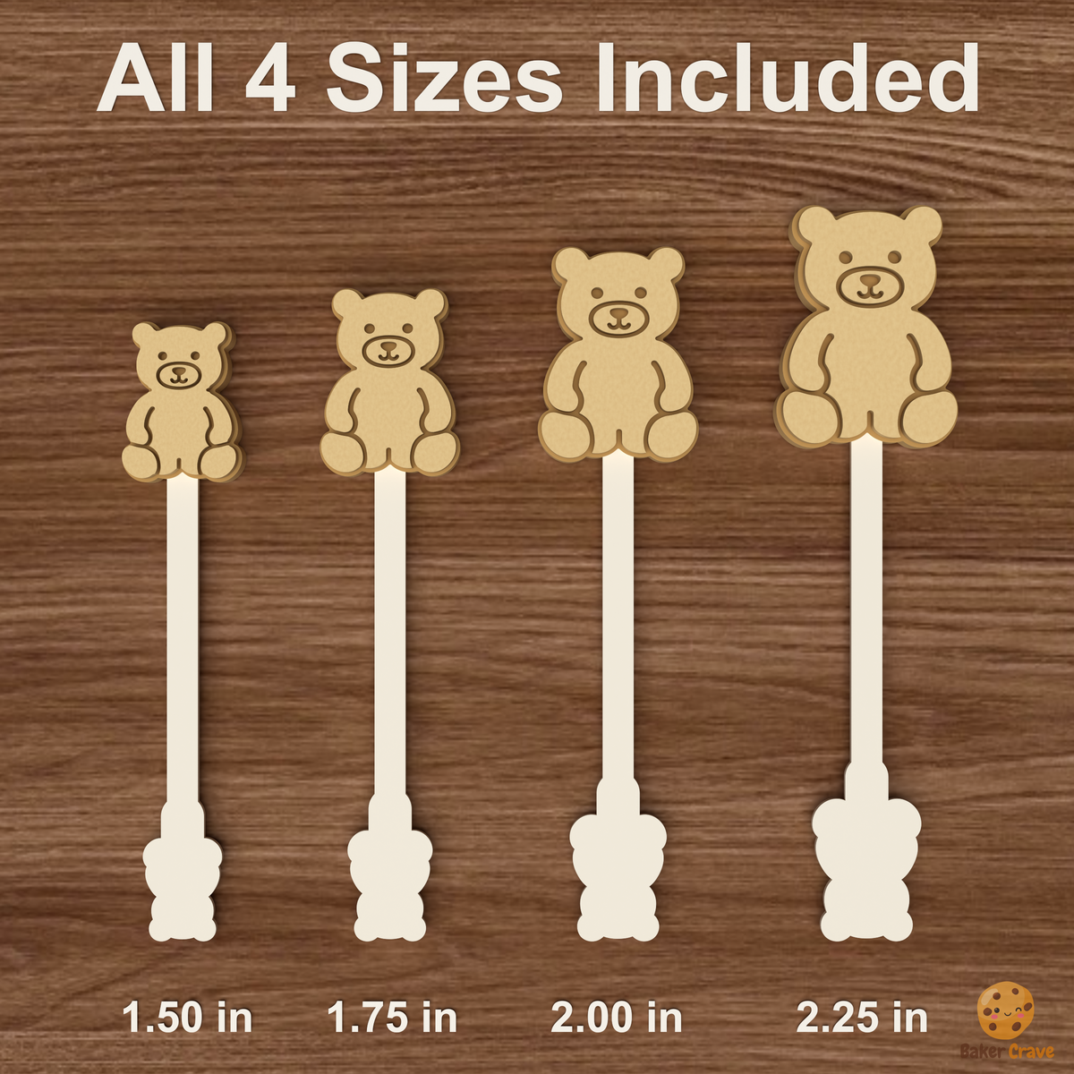 Teddy Bear Cake Pop Mold STL File