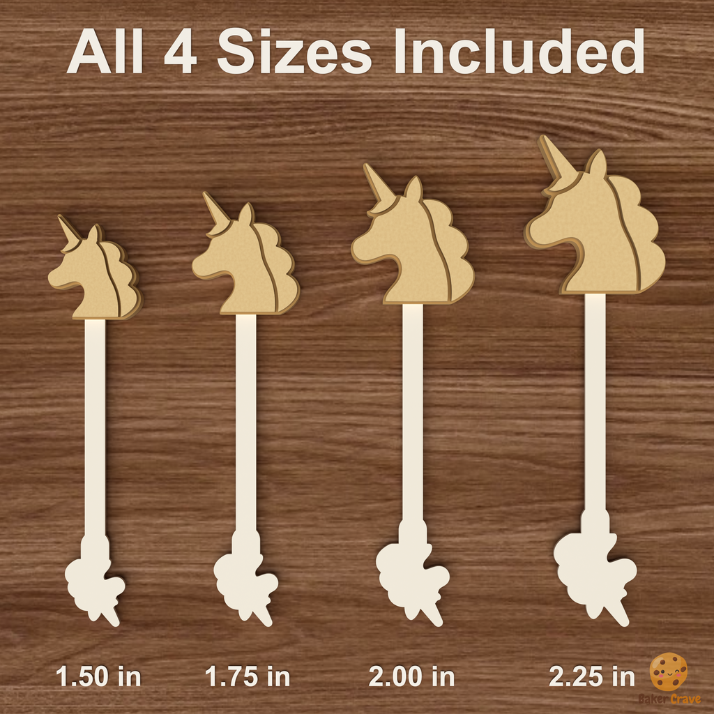 Unicorn Cake Pop Mold STL File