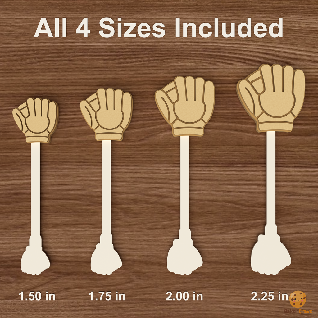 Baseball Glove Cake Pop Mold STL File