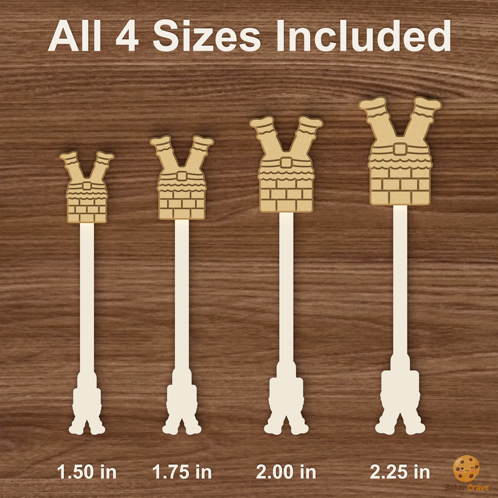 Santa's Chimney Cake Pop Mold STL File