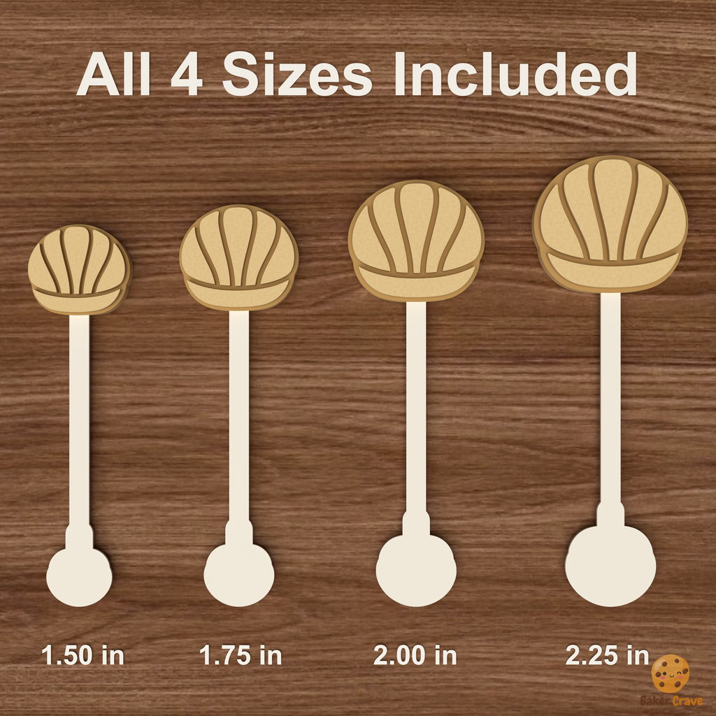 Concha Cake Pop Mold STL File