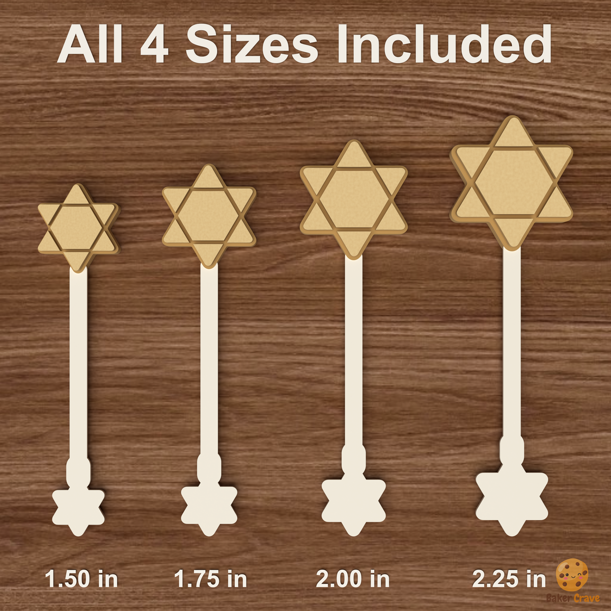 Star Of David Cake Pop Mold STL File