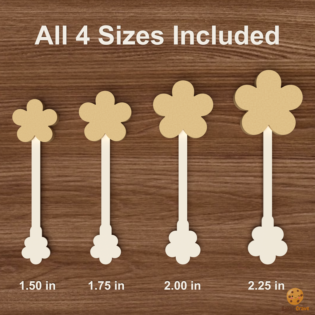 Daisy Cake Pop Mold STL File