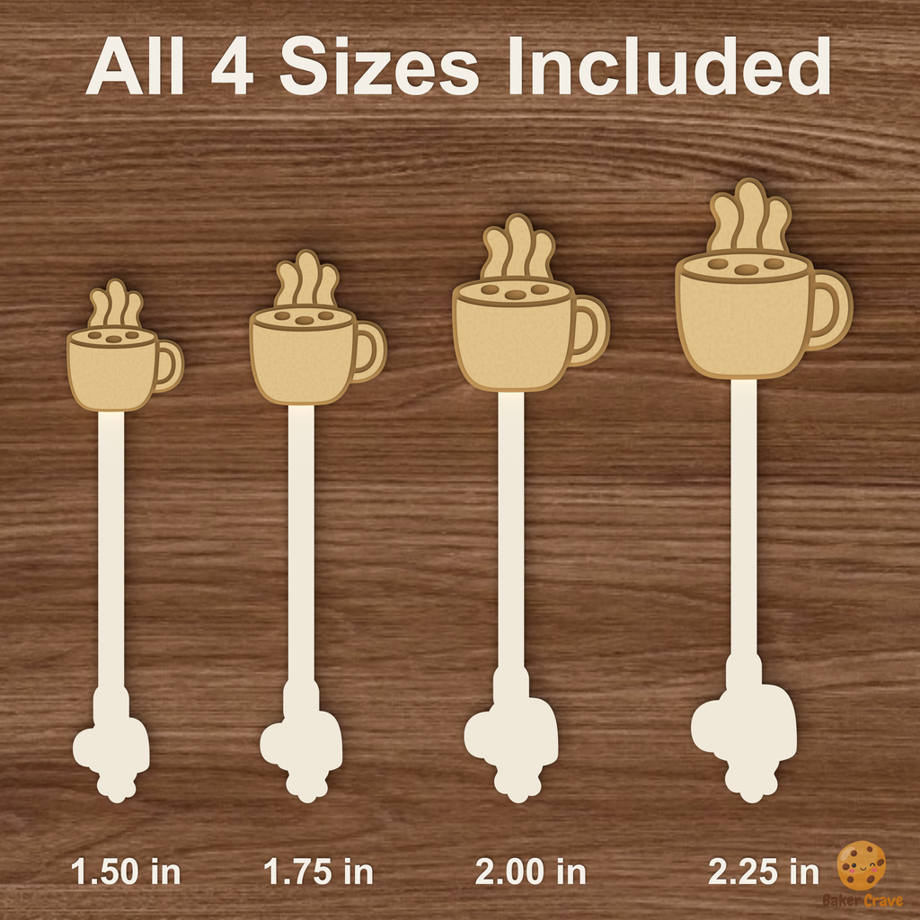 Hot Cocoa Mug Cake Pop Mold STL File