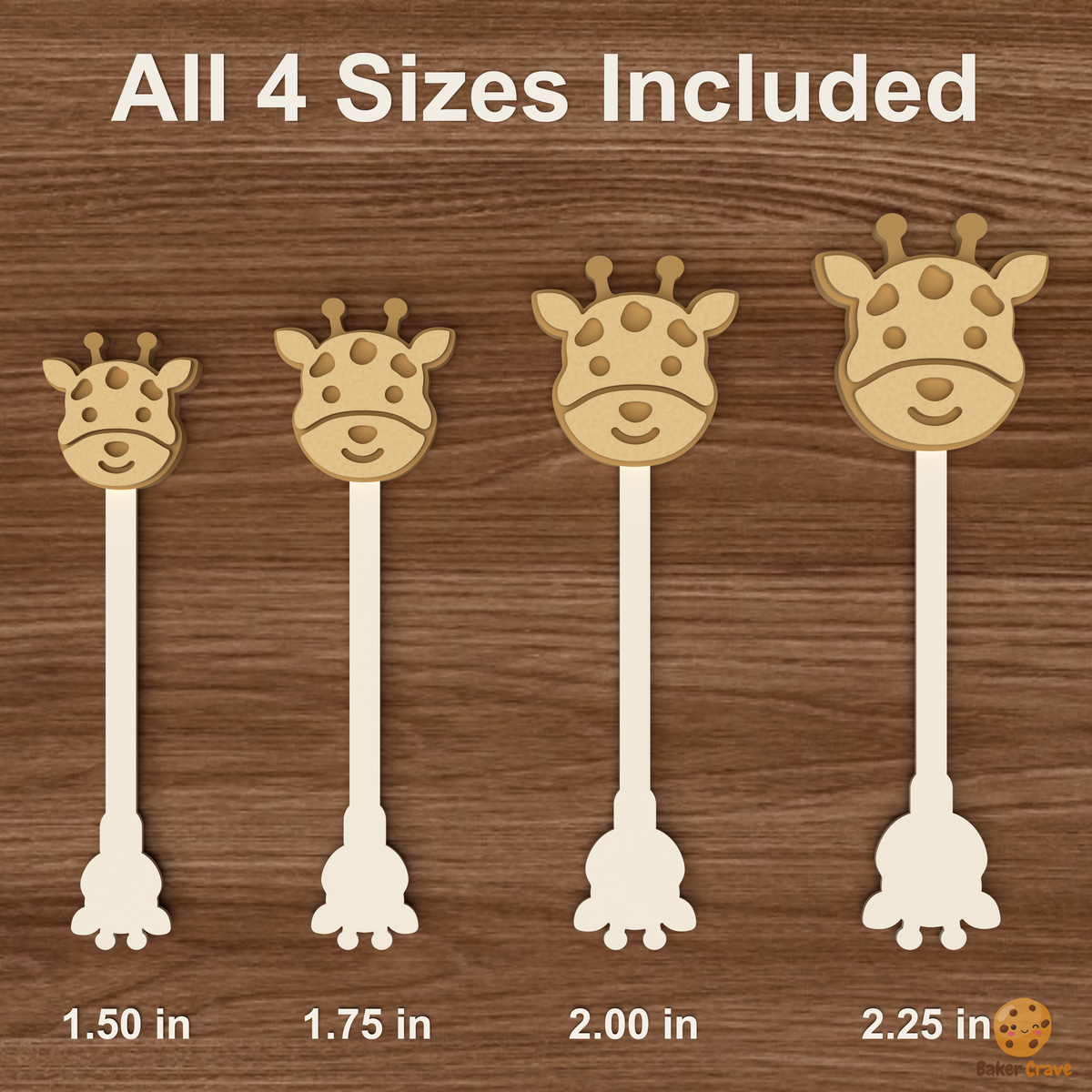 Giraffe Head Cake Pop Mold STL File