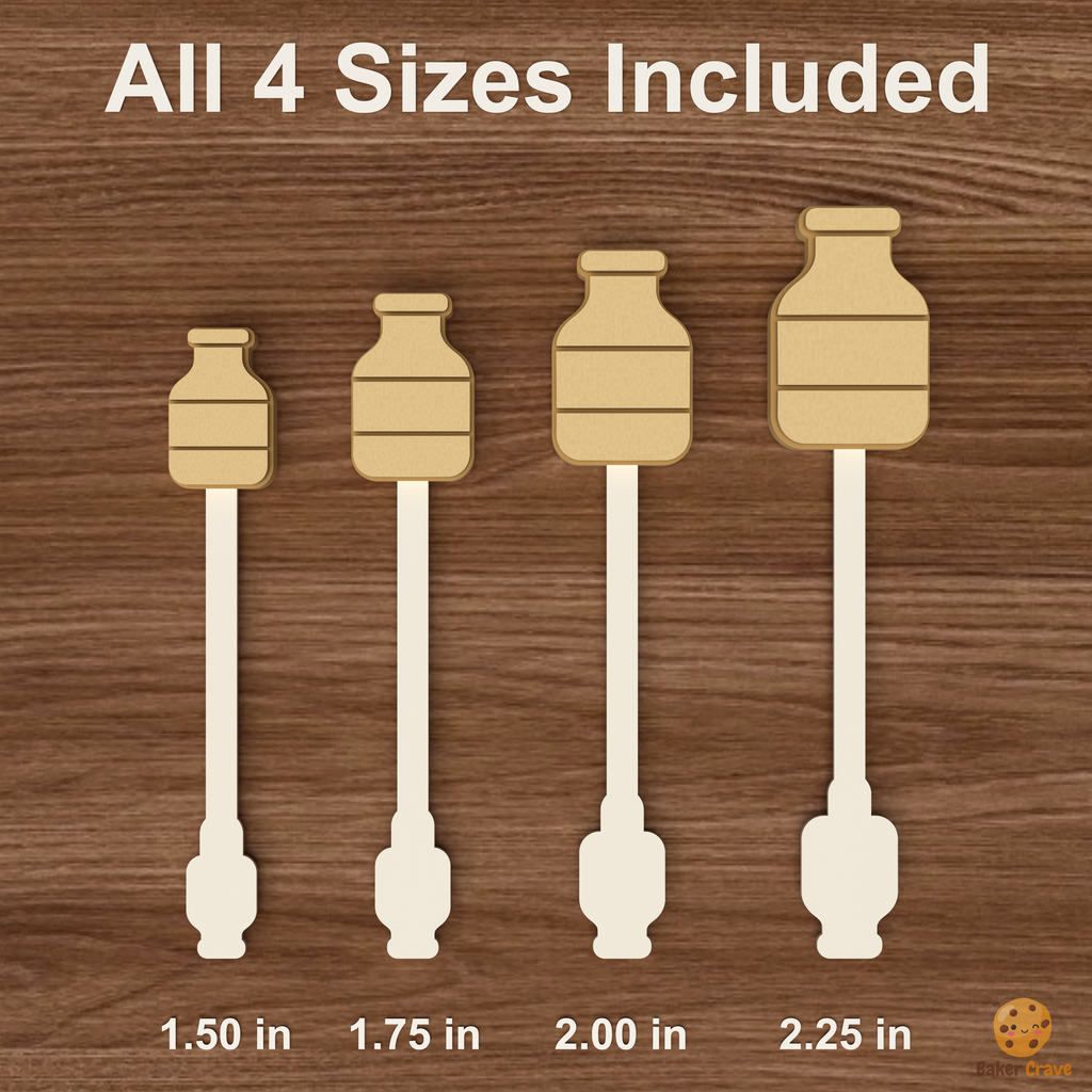 Milk Bottle Cake Pop Mold STL File