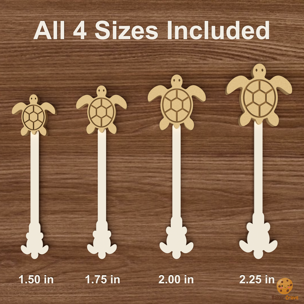 Sea Turtle Cake Pop Mold STL File