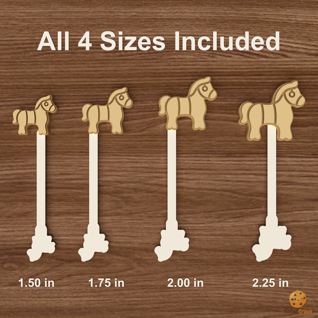 Horse Cake Pop Mold STL File