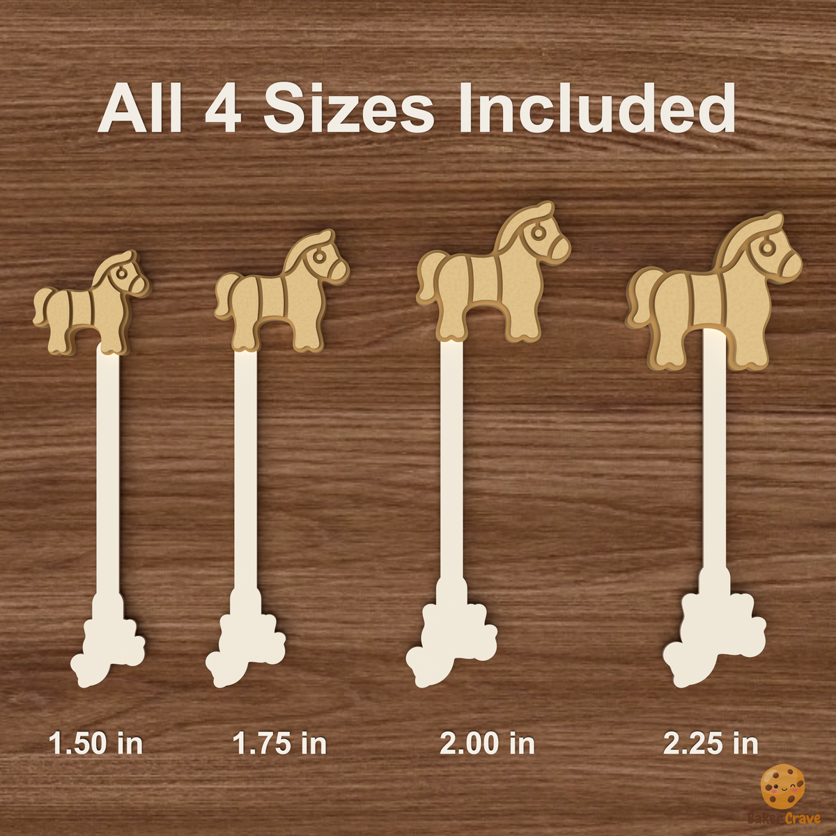 Horse Cake Pop Mold STL File