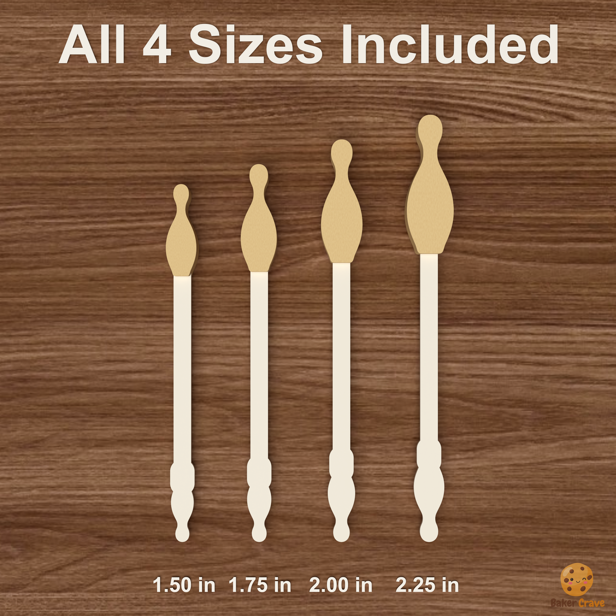 Bowling Pin Cake Pop Mold STL File