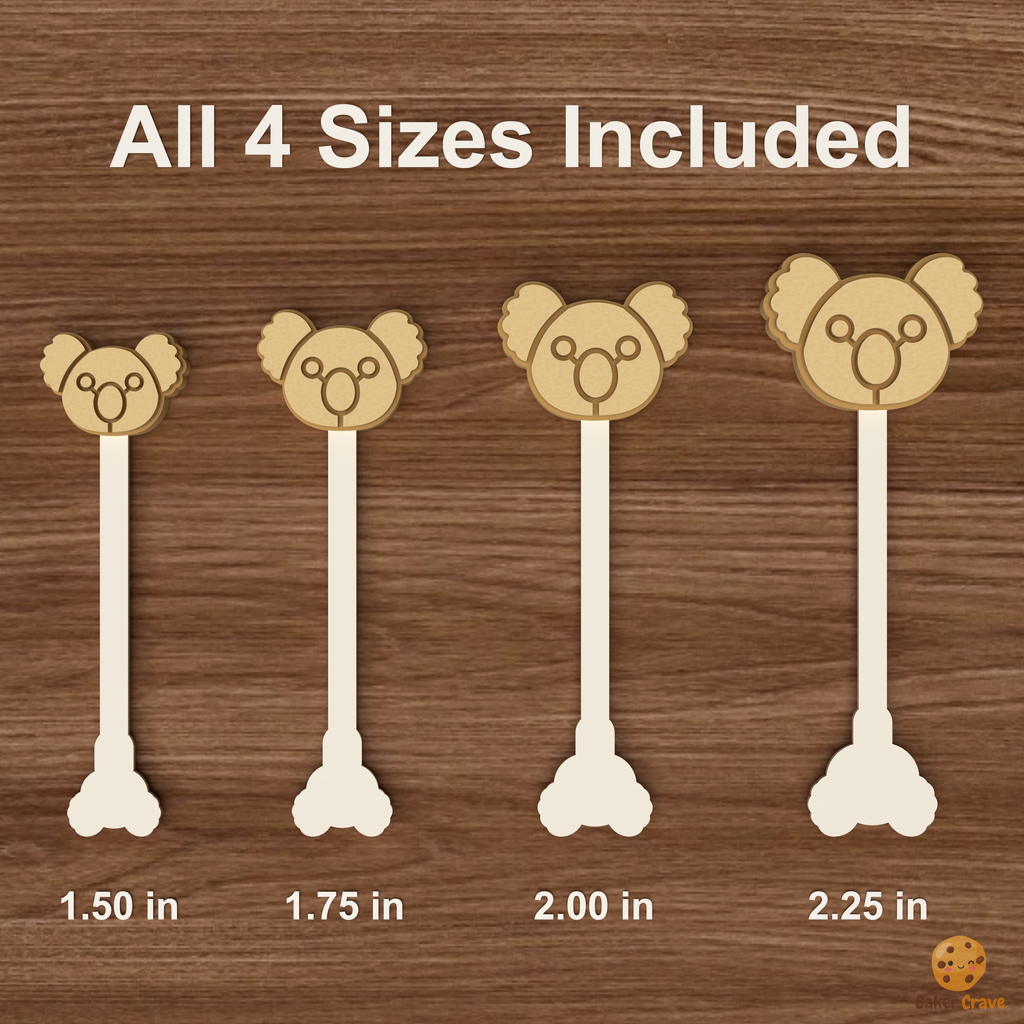 Koala Cake Pop Mold STL File