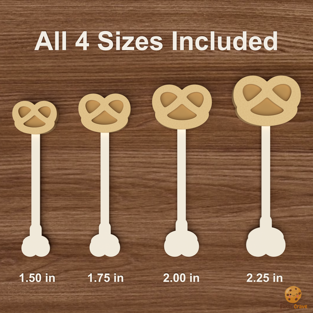 Soft Pretzel Cake Pop Mold STL File