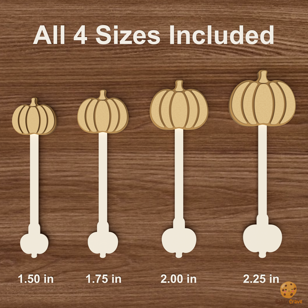 Pumpkin Cake Pop Mold STL File