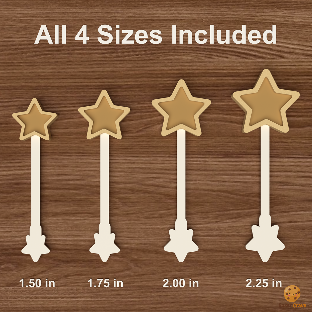 Filled Star Cake Pop Mold STL File