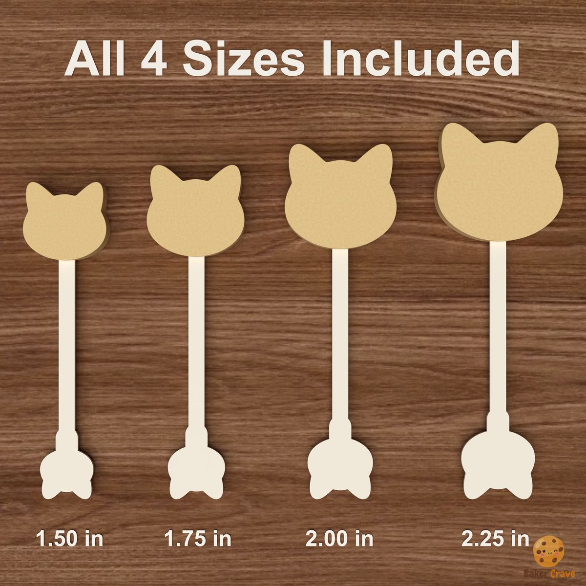 Cat Head Cake Pop Mold STL File