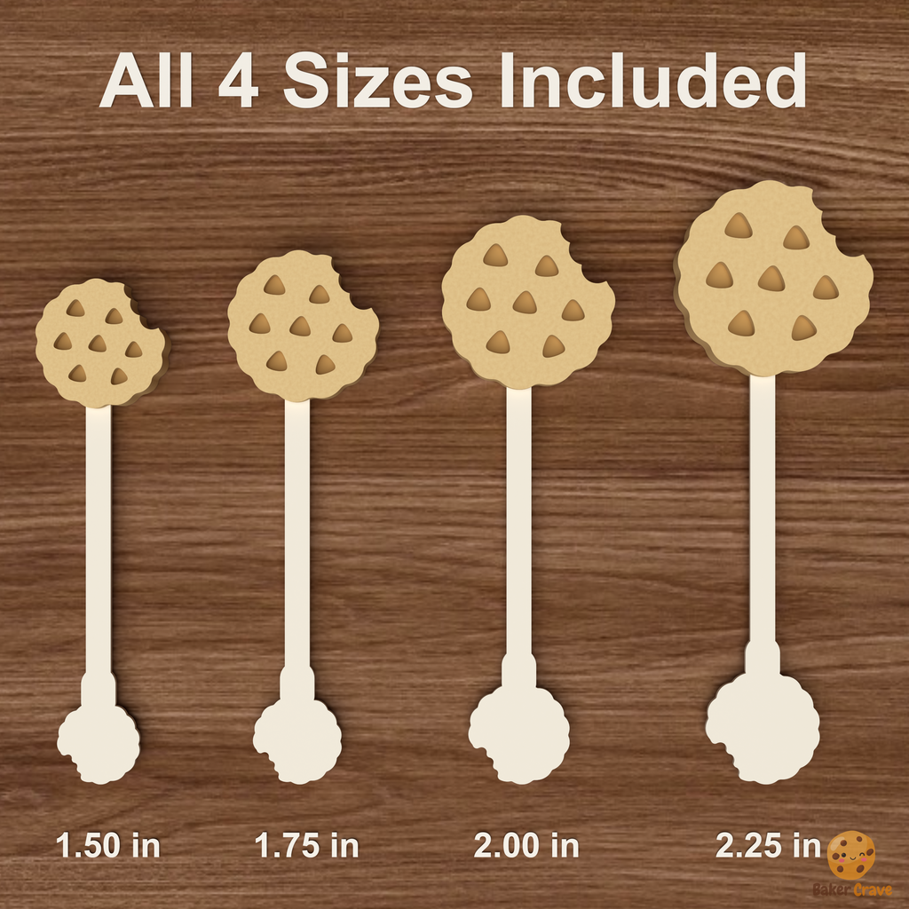 Chocolate Cookie Bite Cake Pop Mold STL File