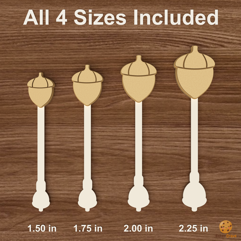 Acorn Cake Pop Mold STL File