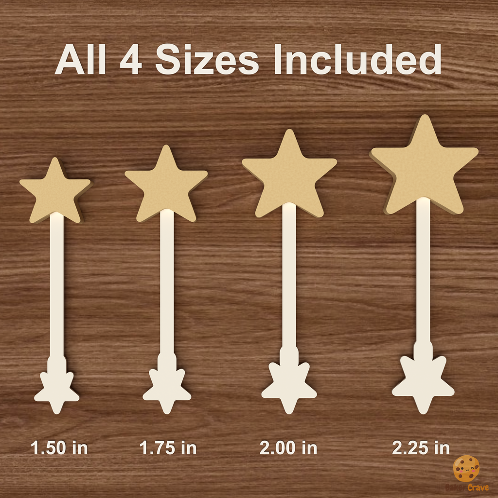 Star Cake Pop Mold STL File