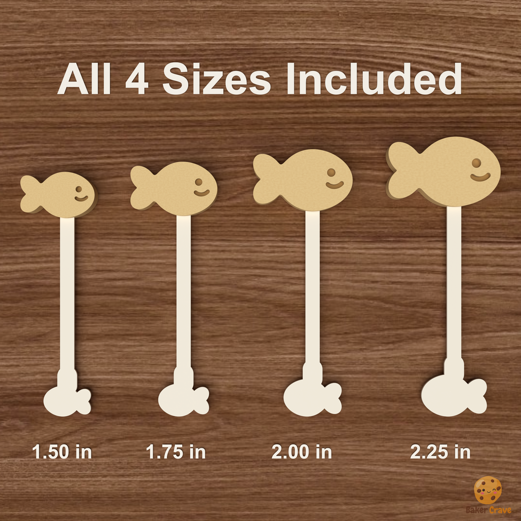 Goldfish Cake Pop Mold STL File