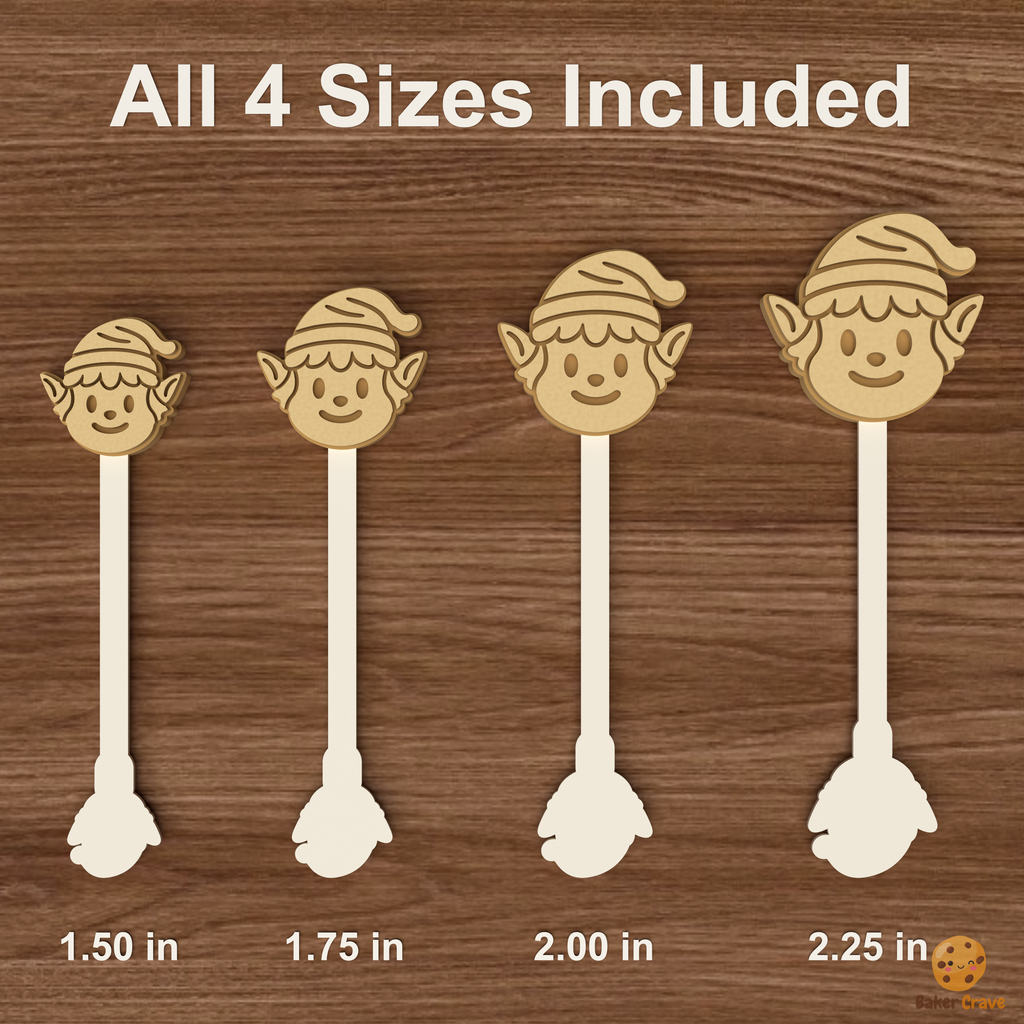 Elf Head Cake Pop Mold STL File