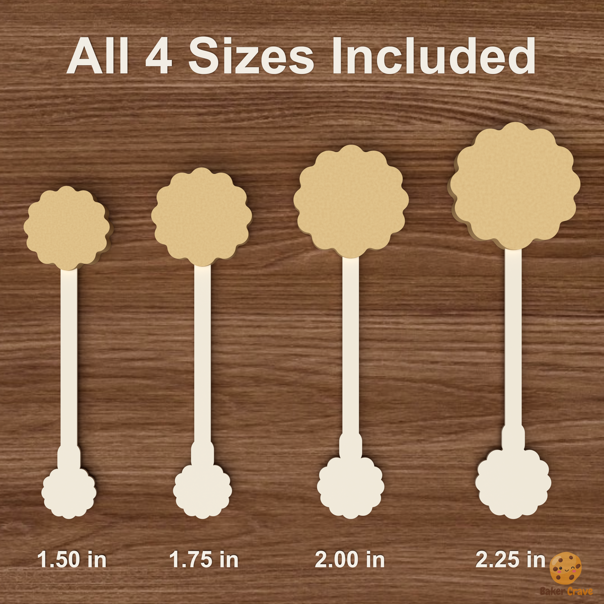 Scalloped Circle Cake Pop Mold STL File