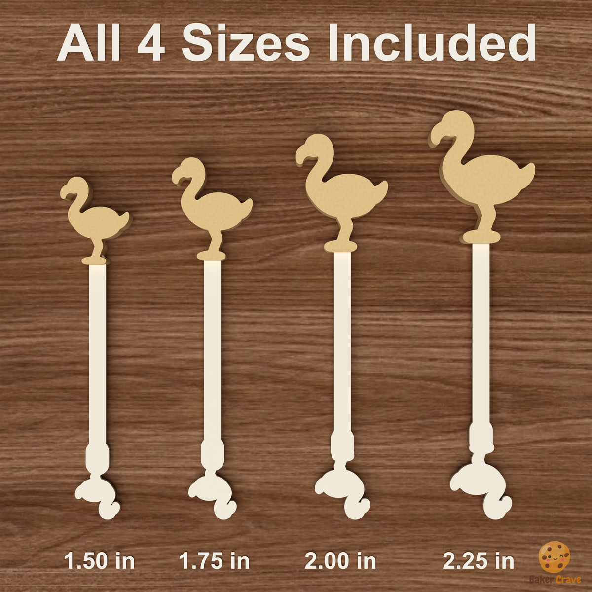 Flamingo Cake Pop Mold STL File
