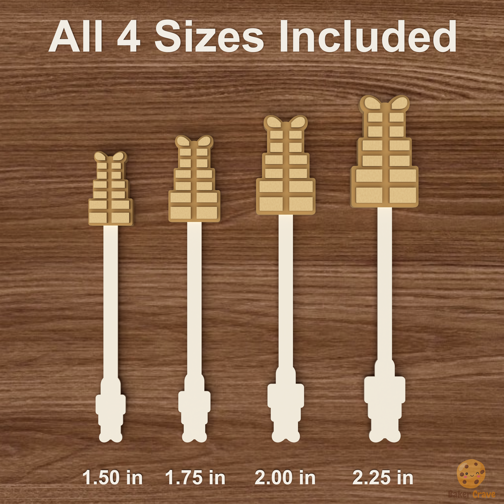 Stacked Gifts Cake Pop Mold STL File