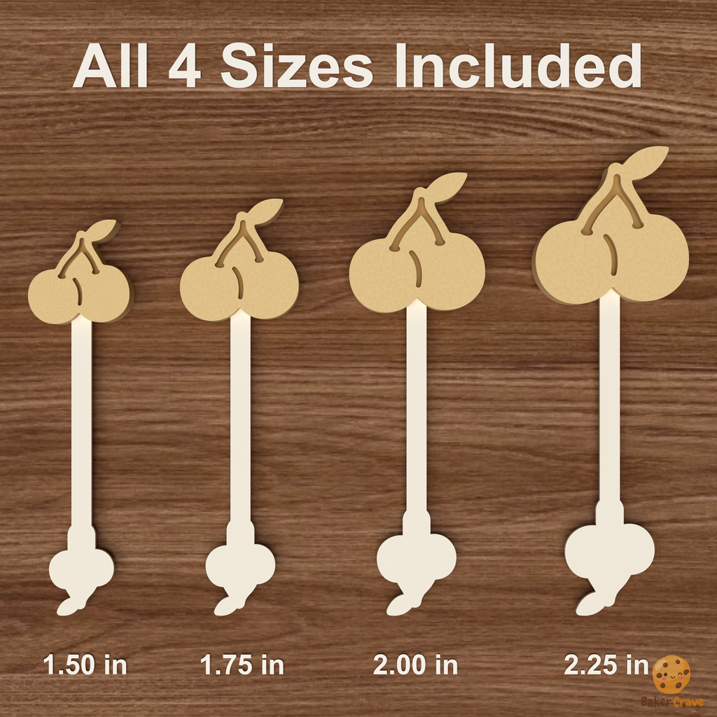 Double Cherry Cake Pop Mold STL File